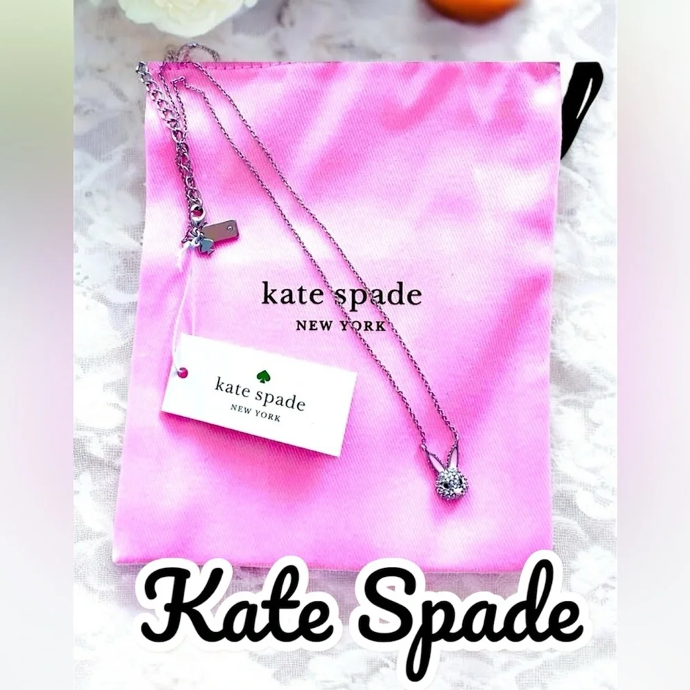 Kate Spade Novelty Magic Rabbit Mini Bunny Pendant Necklace